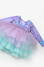 Load image into Gallery viewer, Lilac Mermaid Dress Long Sleeves
