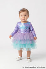 Load image into Gallery viewer, Lilac Mermaid Dress Long Sleeves
