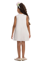 Load image into Gallery viewer, White Floral Dress with HairBand
