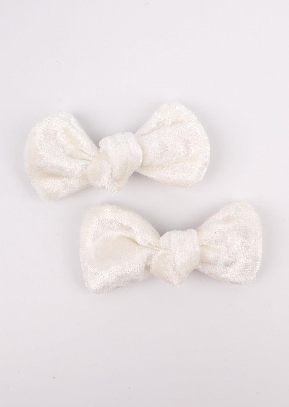 White velvet Hair clip  by