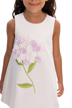 Load image into Gallery viewer, White Floral Dress with HairBand
