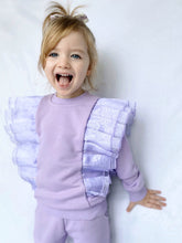 Load image into Gallery viewer, Purple Ruffled TrackSuit
