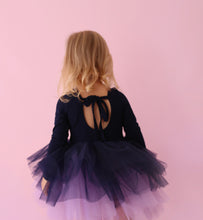 Load image into Gallery viewer, Navy &amp; Lilac dress
