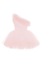 Load image into Gallery viewer, Pink One shoulder with pink ruffles

