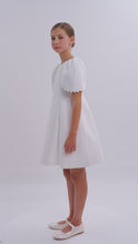 Load and play video in Gallery viewer, Ecru Cape Dress
