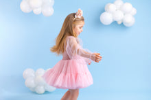 Load image into Gallery viewer, Pink Velvet with Balloon Sleeves
