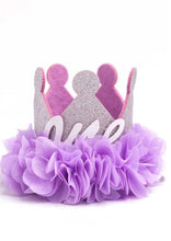 Load image into Gallery viewer, 1 year ruffles Birthday crown
