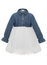 Load image into Gallery viewer, Denim Tulle Dress
